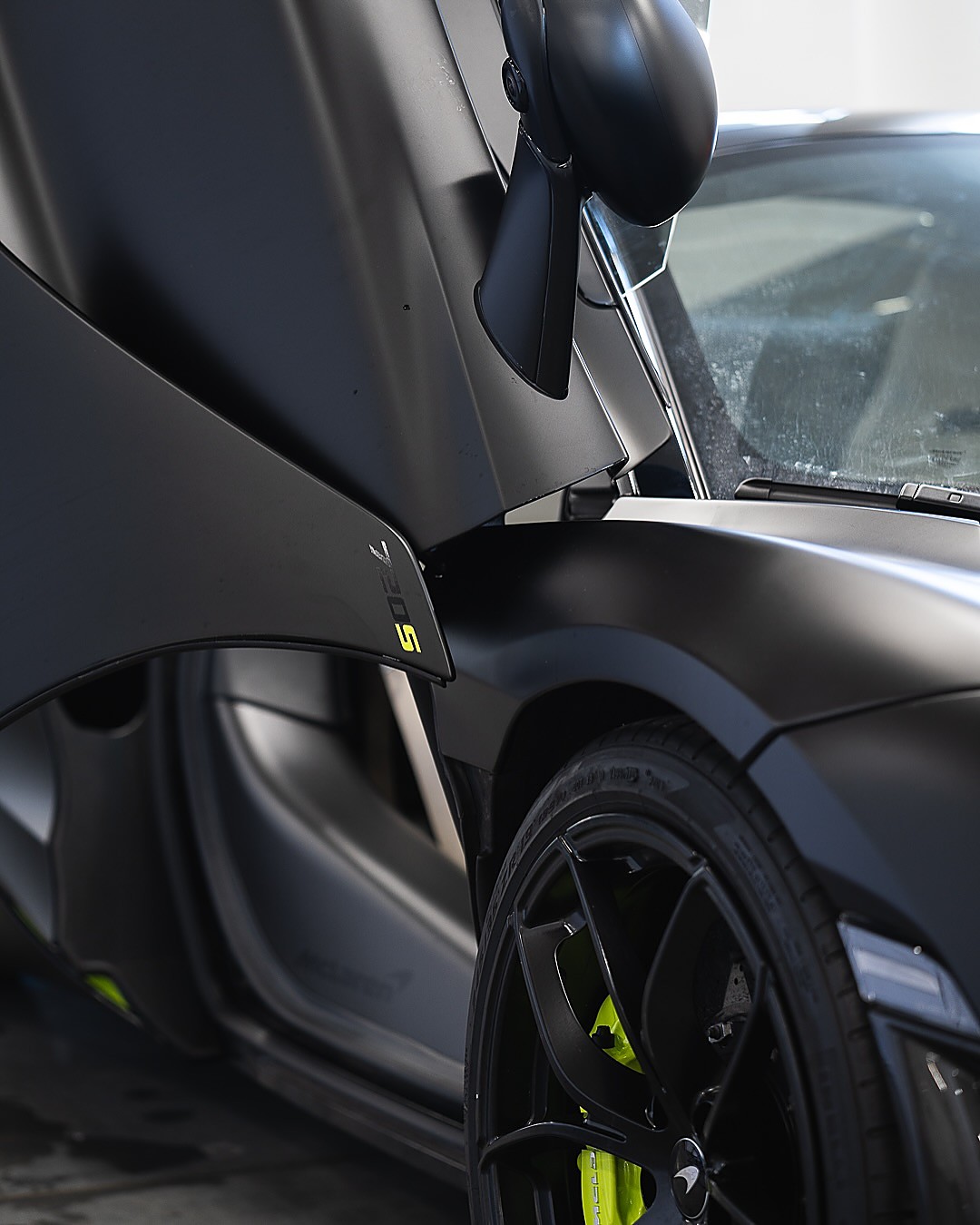 McLaren with its dihedral door open