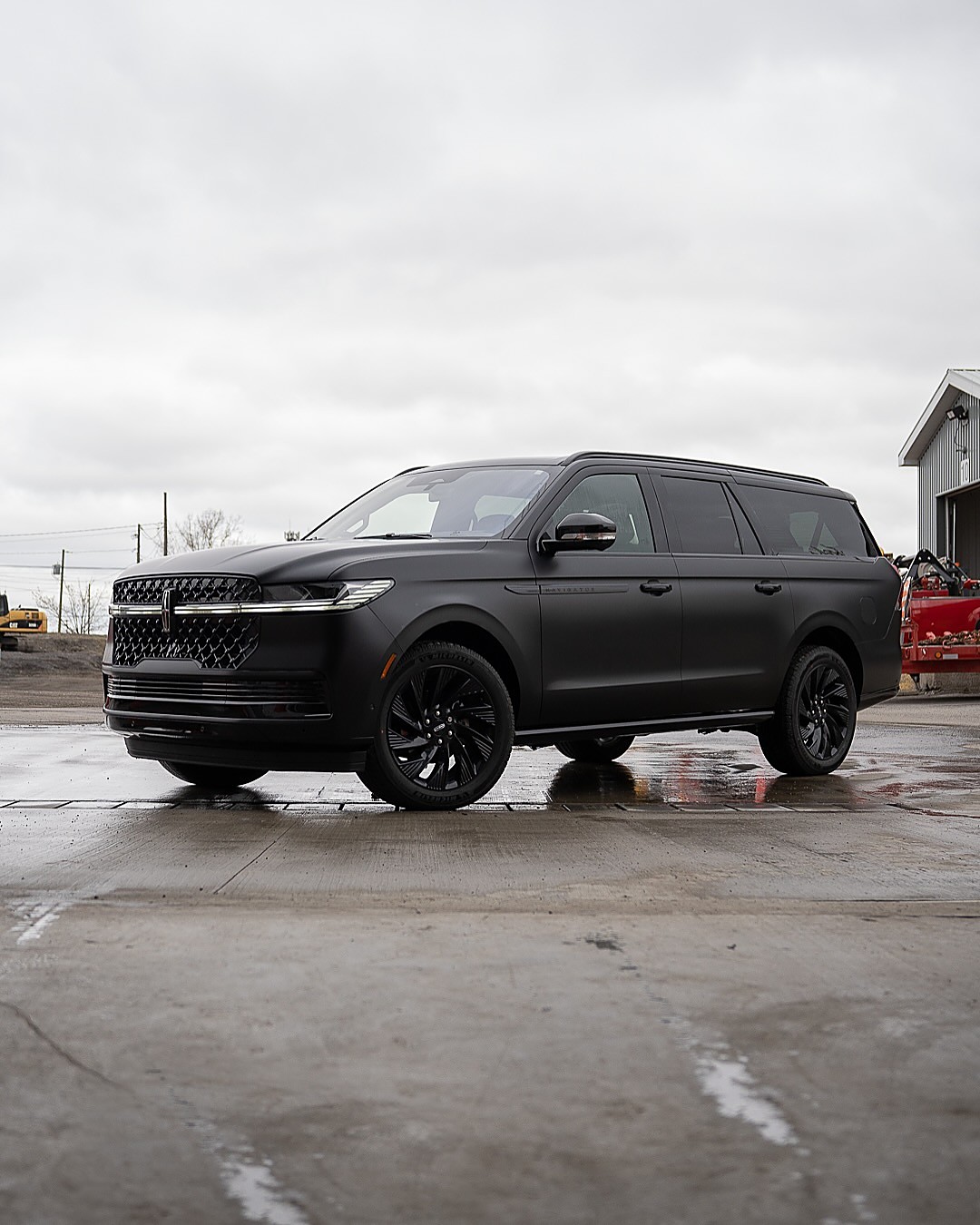 Satin black Lincoln Navigator